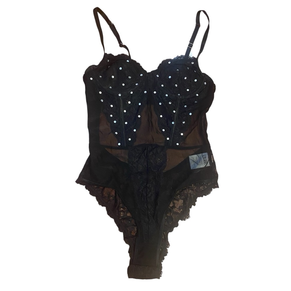 12th Tribe sparkly lace bodysuit